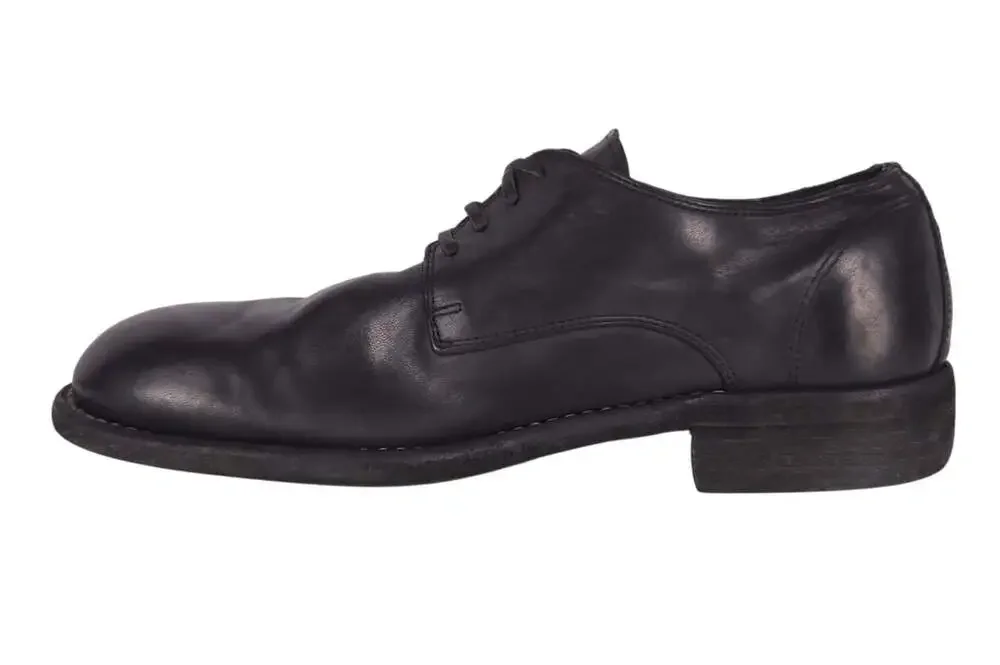 Guidi 792V Classic Horse Derby Shoes US 7 EU 40 Mens Black Leather
